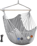 Hammock Chair Large Hammock Swing, 110 x 150cm Load 150kg, Cotton Hammock Chair by GOCAN