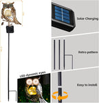 Solar Lights Outdoor Decor, Solar Owl Yard Decorations Outdoor, Garden - Image 2