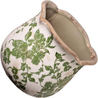 Tuscan Ceramic Plant Pots, 6.11 Inch Vintage Planters - Image 6