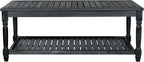 Safavieh Outdoor Collection Oakley Dark Slate Grey Coffee Table by SAFAVIEH
