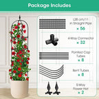 2 Pack Garden Obelisk Trellis for Climbing Plants, Tower Potted Cages for - Image 7