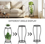 Plant Stand Indoor Outdoor, 2 Tier Metal Tall Plant Stand, Flower Pot Stand - Image 8