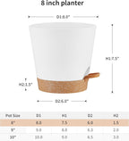 FaithLand 2-Pack 8 Inch Planter Pots - Image 2