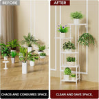 Plant Stand Indoor with Grow Light, 5-Tiered Tall Plant Stand Indoor, Metal - Image 5