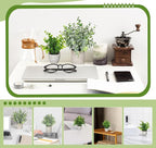 Fake Plants, Eucalyptus Greenery Plastic Fake Green Grass Plants - Image 2