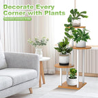 Plant Stand Indoor, 4 Tier Thickened Metal Corner Plant Shelf - Image 4