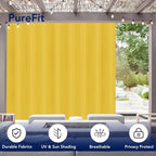 PureFit Outdoor Curtains for Patio Waterproof Weatherproof, UV Resistant - Image 3