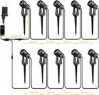 Low Voltage Landscape Lighting, 10 Pack Outdoor LED Landscape Spotlights - Image 3