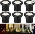 LEONLITE Dia. 4 Inch 5CCT Well Lights Landscape LED In Ground, 5 Color by LEONLITE