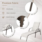 Giantex Patio Lounge Chair, Outdoor Chaise Lounge - Image 5