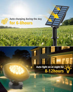 CORESLUX Solar Spot Lights Outdoor Waterproof IP68, 3-in-1 LED Warm Light Solar - Image 3