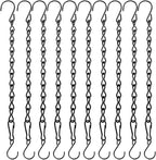 YINGFENG 10 Pack 9.5 Inch Black Hanging Chains, Garden Plant Hangers by YINGFENG
