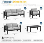 Wisteria Lane Aluminum Patio Furniture Set - Image 2