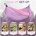 Camping Hammock Lightweight, Portable Hammocks Parachute Hammock - Image 4