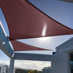 SUNNY GUARD Sun Shade Sail 8' X 8' X 8' Triangle Brown UV Block Sunshade by SUNNYGUARD
