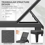 Greesum Outdoor Patio Chaise Chair - Image 6