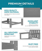 Ciokea HDPE Outdoor Dining Table - Image 4