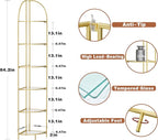Crofy Foldable 6 Tier Corner Shelf, Metal Corner Plant Stand - Image 3