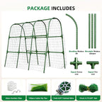 Cucumber Trellis for Raised Bed, U-Shape Garden Arch Metal Support for Climbing - Image 6