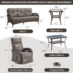 5 Piece Patio Furniture Set - Image 2