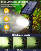 Solar Spot Lights Outdoor, 3 Lighting Modes Landscape Spotlights, IP65 - Image 3
