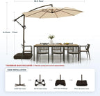wikiwiki 10ft Patio Umbrella - Image 6