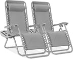 Best Choice Products Set of 2 Adjustable Steel Mesh Zero Gravity Lounge Chair by BestChoiceProducts