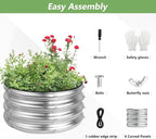 2x2x1ft Round Galvanized Raised Garden Bed Kits, Raised Garden Bed Metal - Image 7