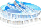 16.4ft SMD 2835 White LED Strip Lights 12V 1800 LEDs Triple Row Daylight White by LEDENET