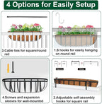4 Pack 16" Railing Planter Window Box - Image 5