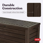 Keter Westwood 150 Gallon Deck Box Organizer, Doubles as 2-Person Bench Seat - Image 9