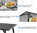 AECOJOY 5 Piece Outdoor Table and Chair, Patio Outdoor Dining Set - Image 6