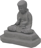 EMSCO Group Meditating Buddha Statue – Natural Granite Appearance – Made of by Emsco+Group