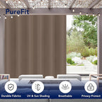 PureFit Outdoor Curtains for Patio Waterproof Weatherproof, UV and Fade - Image 3