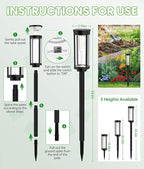 Bright Solar Pathway Lights, 4 Pack Solar Lights Outdoor Waterproof IP65 - Image 8
