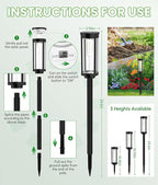 Bright Solar Pathway Lights Outdoor, 8 Pack Solar Garden Lights - Image 8