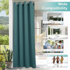NICETOWN Waterproof Curtain for Patio Extra Wide, Thermal Insulated Grommet - Image 6