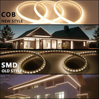 AC 110V COB LED Strip Lights Outdoor Waterproof 65.6ft, 3000K Warm White Super - Image 4