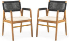 Christopher Knight Home Pasco Acacia Wood Outdoor Dining Table Set - Image 9