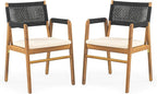 Christopher Knight Home Pasco Acacia Wood Outdoor Dining Table Set - Image 9