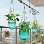 4 Pack Self Watering Hanging Planters - Image 6