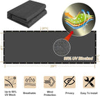 UPGRADE Privacy Fence Screen 5'x13' Dark Grey Outdoor 90% Visibility Blockage - Image 3