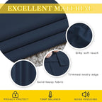 NICETOWN Navy Blue Blackout Room Divider Curtains 90 inch Length, Grommet - Image 4