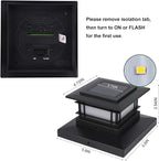 Dynaming 4 Pack Solar Post Cap Lights Outdoor - Image 8