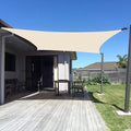 SUNNY GUARD Custom Size 7'x20' Rectangle Butter Cream UV Block Sunshade by SUNNYGUARD
