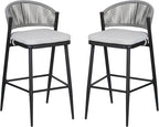 Christopher Knight Home Hearth 30.25" H Patio Barstools Set of 2, Woven Wicker - Image 5