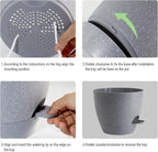Large Self Watering Pots, 12/10/9 Plastic Planters - Image 4