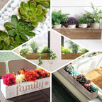 Efavormart 30"x6" Whitewash Wood Planter Box - Image 5