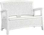 Suncast Elements Stylish Lightweight Loveseat Outdoor Seating by Suncast