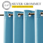 NICETOWN 2 Panels Weighted Outdoor Curtains - Image 2